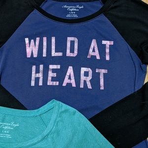 American Eagle Outfitters Tops - 2 American Eagle long sleeve T-shirts American Eagle Outfitters Tops - 2 American Eagle long sleeve T-shirts